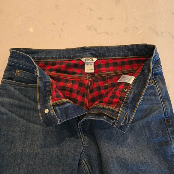 Duluth Trading Co | Women's Flannel Lined Jeans | Size 10x29 - Picture 7 of 10